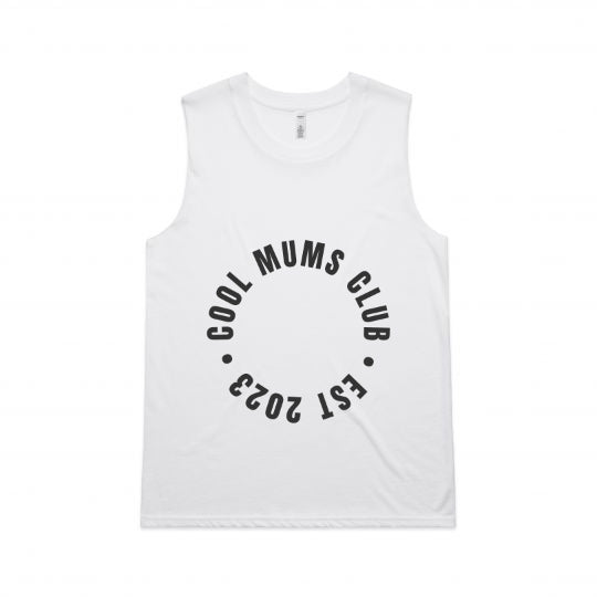 Cool Mums Club Circle Logo Upside Tank