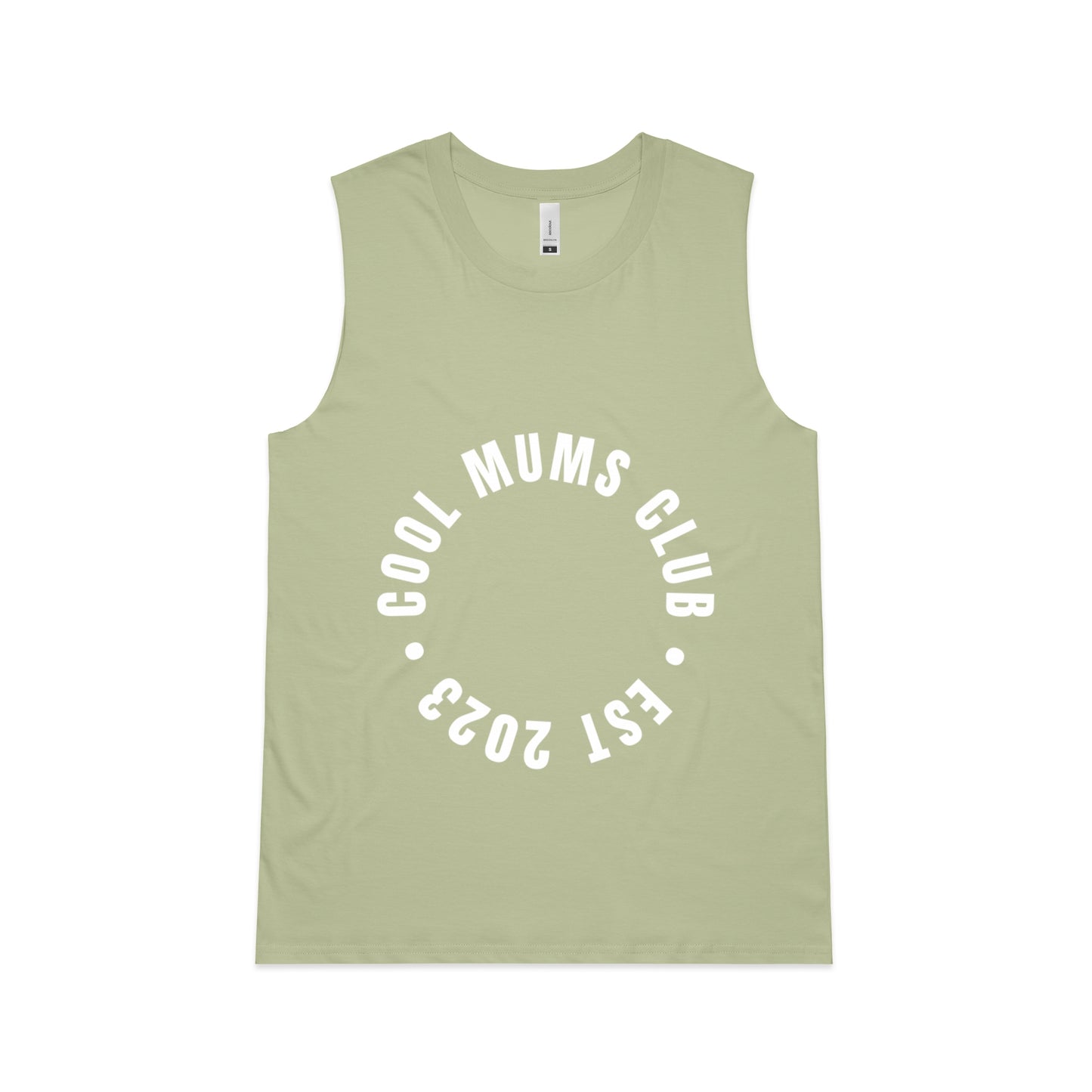 Cool Mums Club Circle Logo Upside Tank