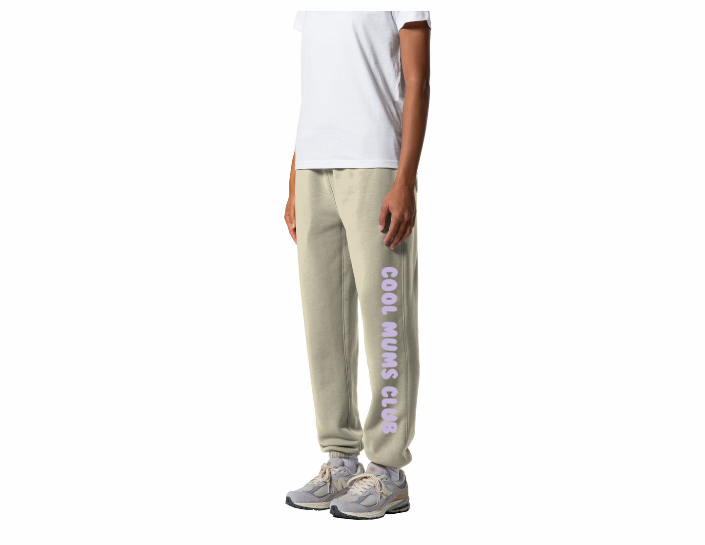 Mum Like A Legend Relax Track Pants – Butter/Lavender Logo