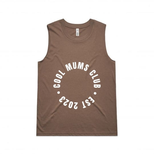 Cool Mums Club Circle Logo Upside Tank