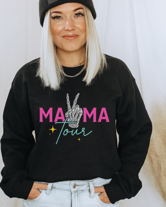 Mama Tour Sweatshirt – Rockin’ Motherhood Edition