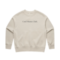 Cool Mums Club Classic Logo crew sweatshirt in Bone