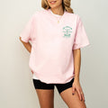 Cool Mum Club Built For Pressure Varsity Tee - Pretty Pink x Jade
