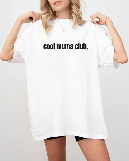 Cool Mums Club Classic Logo Tee - Fresh White