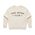 Premium women’s crew jumper with collegiate-style Espresso logo