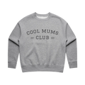 Varsity Logo Crew Sweatshirt with Washed Charcoal logo in Grey Marle