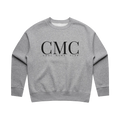 Cool Mums Club monogram sweatshirt in Bone and Grey Marle