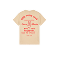 Cool Mums Club Built for Pressure Proud Member Varsity Logo Tee - Oat