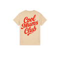 Cool Mums Club Signature Script Logo Tee - Oat