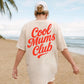 Cool Mums Club Signature Script Logo Tee - Oat