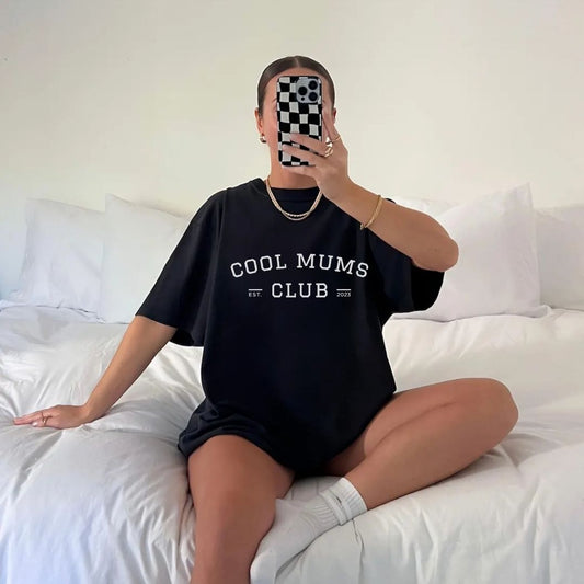 Cool Mums Club Varsity Logo Tee - Ink
