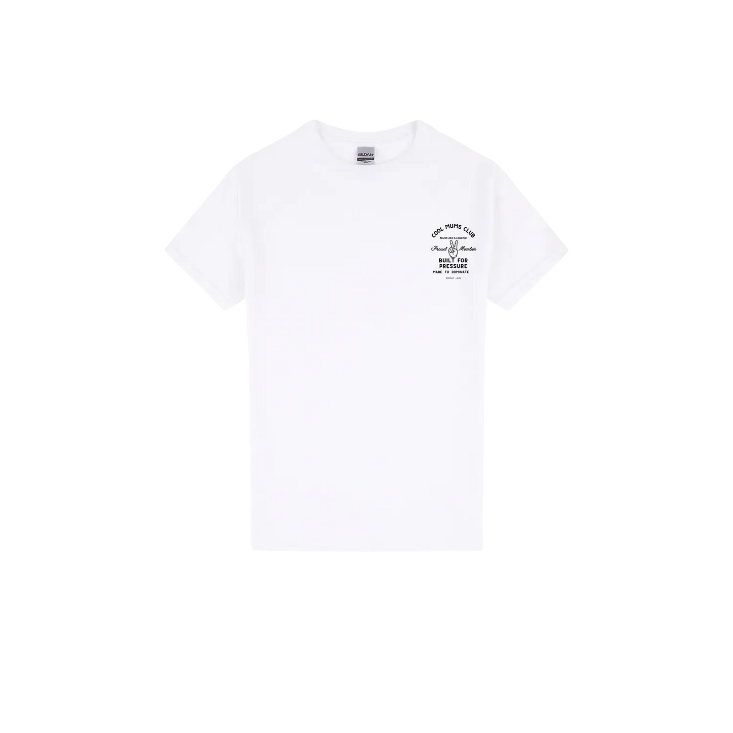 White front flat lay