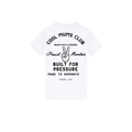 Cool Mums Club Built for Pressure Proud Member Varsity Logo Tee - Fresh White