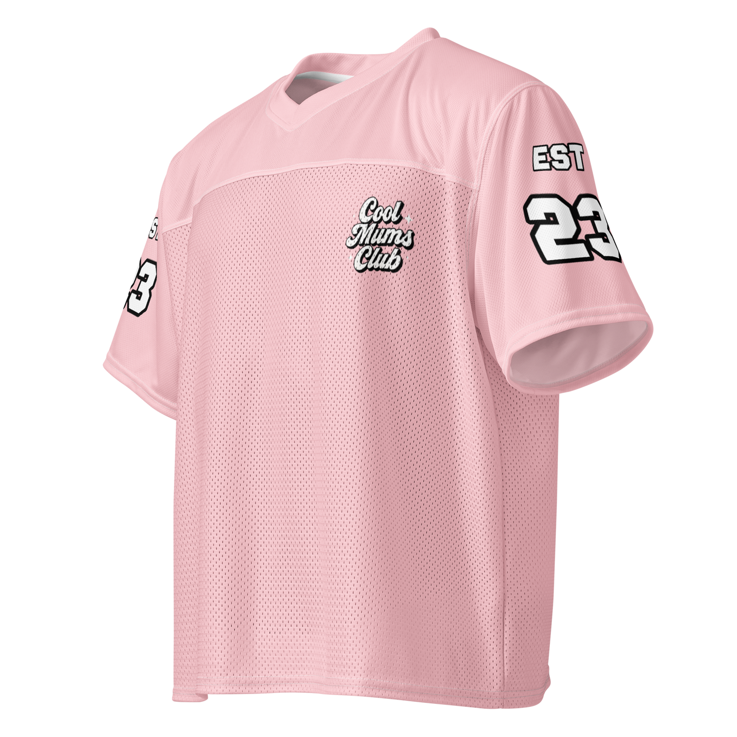 Cool Mums Club Boxy Football Jersey - Pink