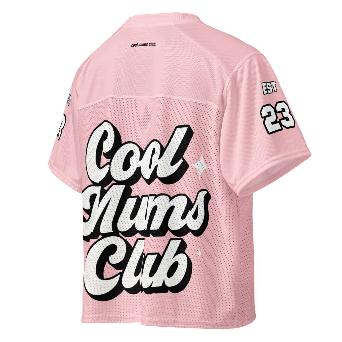 Cool Mums Club Boxy Football Jersey - Pink