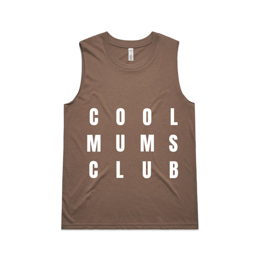 Cool Mums Club Stacked Logo Upside Tank