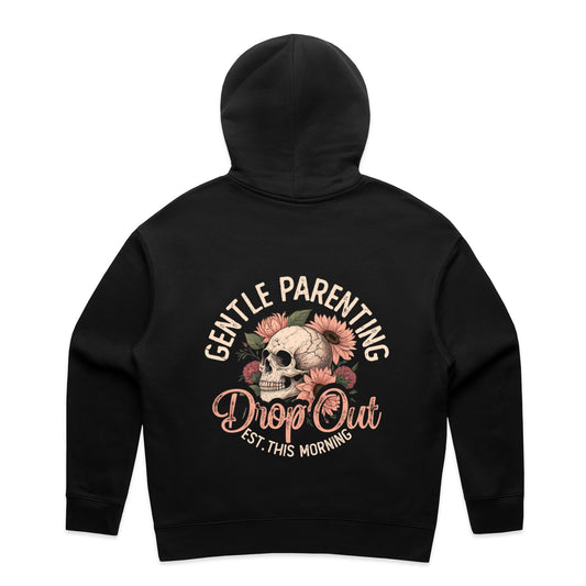 Gentle Parenting Drop Out – Classic Hoodie (Black)
