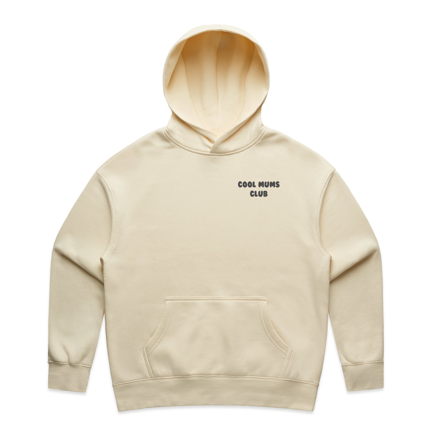 Mum Like A Legend Relax Hood – Bone/Butter with Charcoal Logo