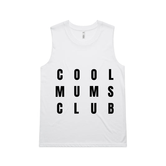 Cool Mums Club Stacked Logo Upside Tank