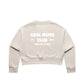 Mum Like A Legend Relax Crop Crew – Bone/Black with White Logo