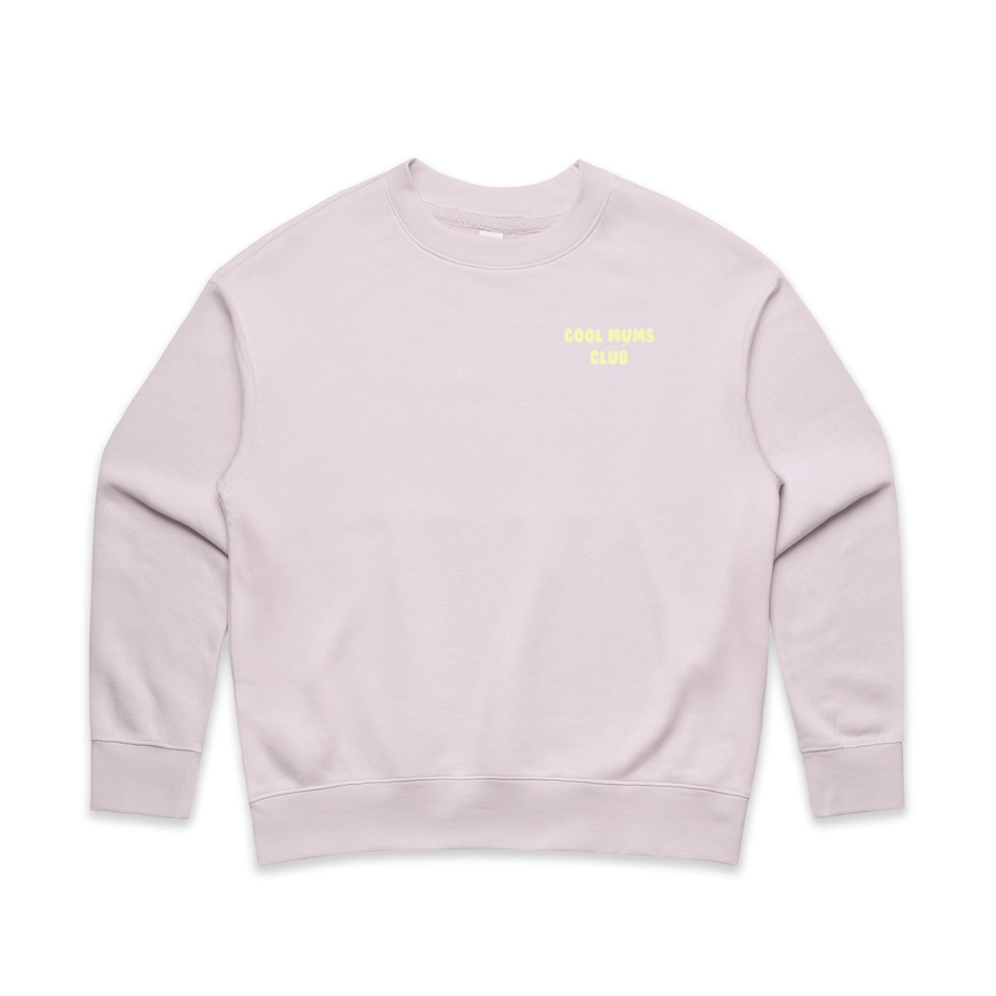Mum Like A Legend Relax Crew – Orchid/Lemon Logo