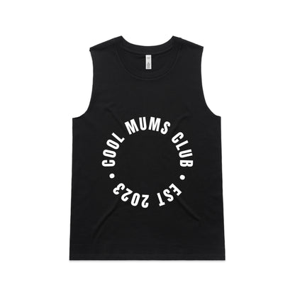 Cool Mums Club Circle Logo Upside Tank