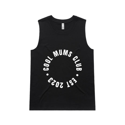 Cool Mums Club Circle Logo Upside Tank