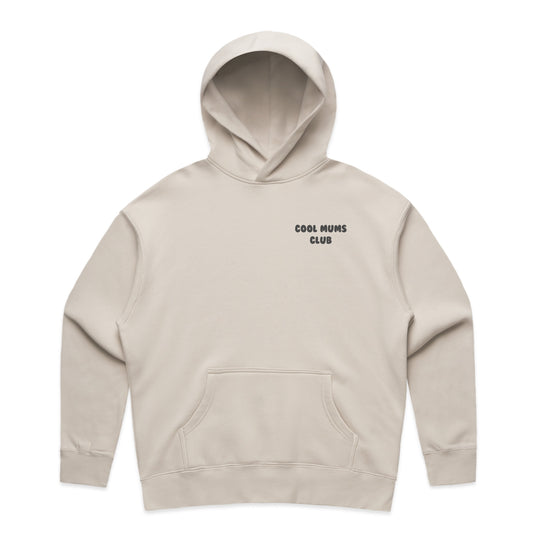 Mum Like A Legend Relax Hood – Bone/Butter with Charcoal Logo