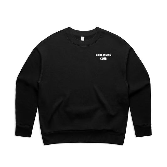Mum Like A Legend Relax Crew – Bone/Black with White Logo