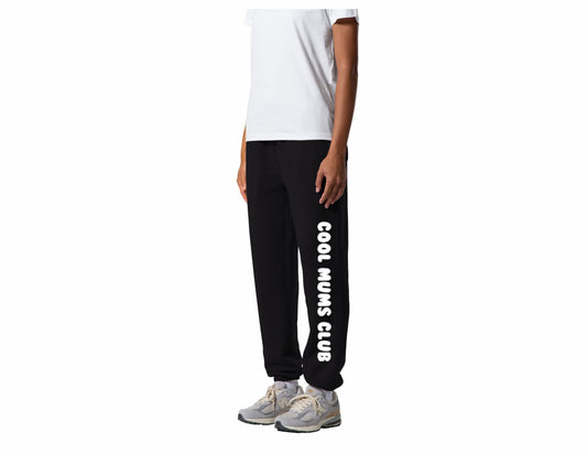 Mum Like A Legend Relax Track Pants – Bone/Black with White Logo