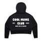 Mum Like A Legend Relax Crop Hood – Bone/Black with White Logo