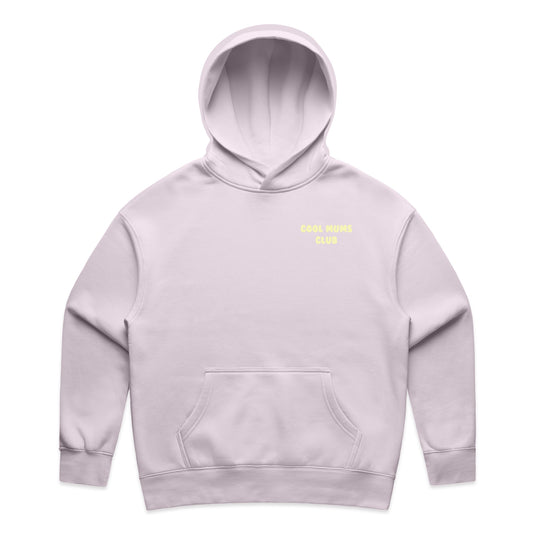 Mum Like A Legend Relax Hood – Orchid/Lemon Logo