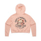 Gentle Parenting Drop Out – Cropped Hoodie Light Pink