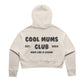 Mum Like A Legend Relax Crop Hood – Bone/Charcoal Logo
