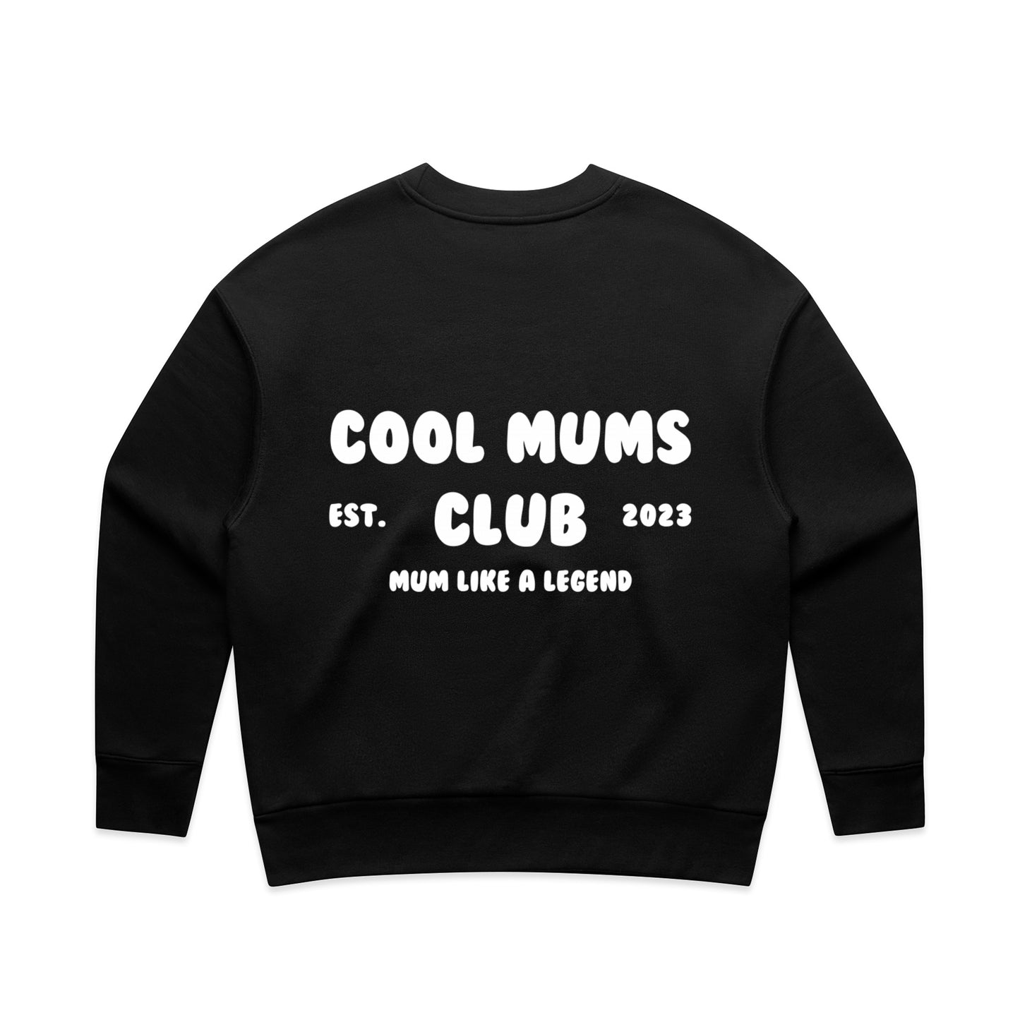 Mum Like A Legend Relax Crew – Bone/Black with White Logo