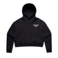 Mum Like A Legend Relax Crop Hood – Bone/Black with White Logo