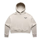 Mum Like A Legend Relax Crop Hood – Bone/Charcoal Logo