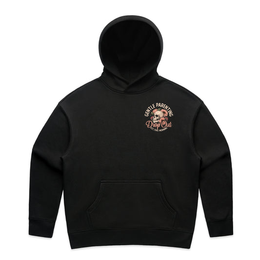 Gentle Parenting Drop Out – Classic Hoodie (Black)