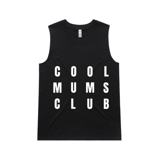 Cool Mums Club Stacked Logo Upside Tank