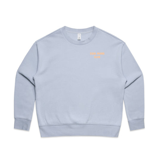 Mum Like A Legend Relax Crew – Powder/Apricot Logo